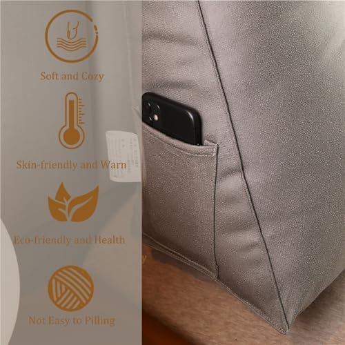 KANG DONG Large Triangular Headboard Wedge Pillow for Reading and Relaxing