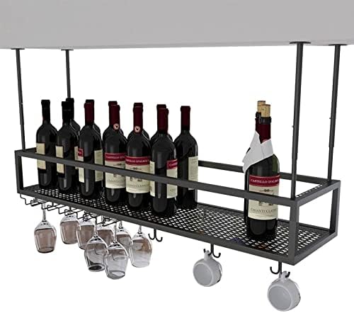 Adjustable Metal Wine Glass Rack with Glass Holder