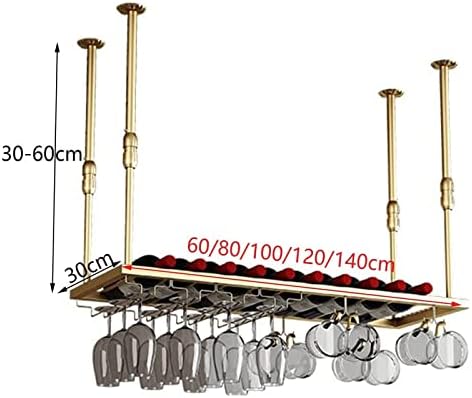 ALDEPO Wine Rack Hanging Glass Holder 80x30cm
