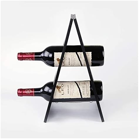ALDEPO Wine Rack Wall Mounted Black 37x30x18cm