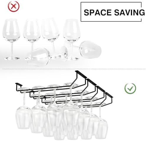 FOMANSH 14-Inch Wine Glass Holder Set of 4 1