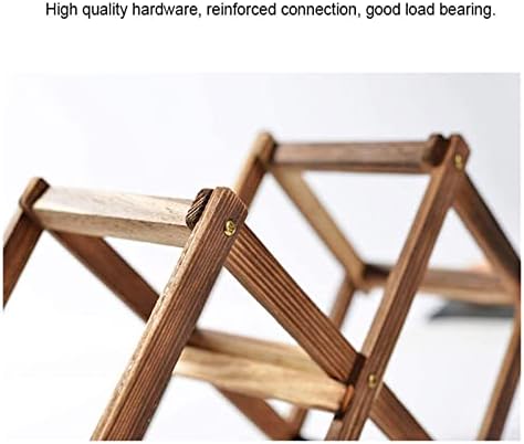 ALDEPO Foldable Freestanding Wine Rack 3-5 Bottles Beige 45cm