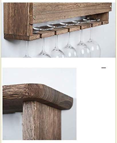 BOCbco Wall Mounted Wine Rack 6 Bottles 6 Glasses
