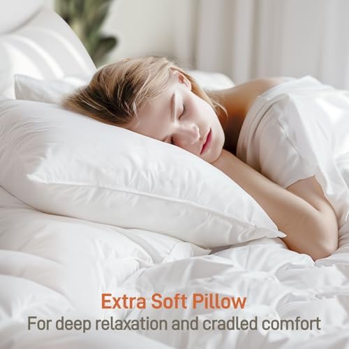Aveallore Bamboo Viscose Down Alternative Pillow King Size