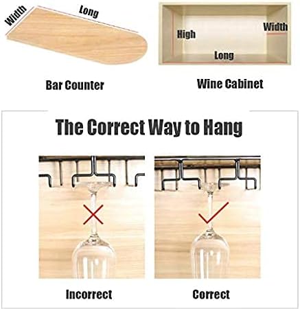 Wall-Mounted Wine Rack with 4 Slots for Ceiling or Cabinet