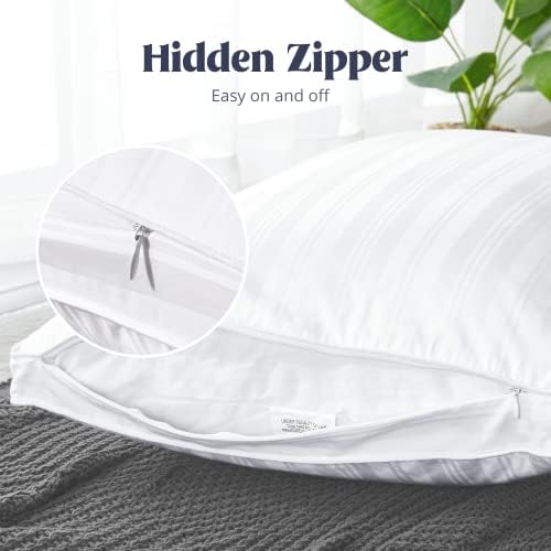 Puredown Goose Feathers and Down Pillow King Size Set of 2
