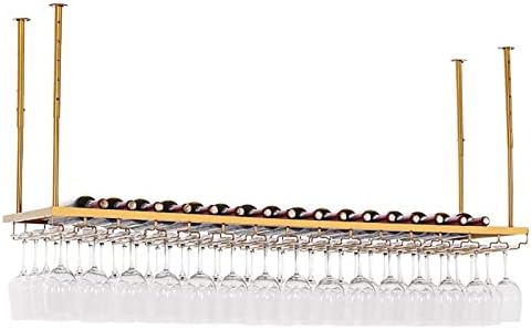 Sturdy Metal Ceiling Wine Rack with Adjustable Boom