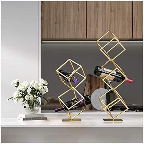 ALDEPO Rose Gold Wine Rack for 2 Bottles
