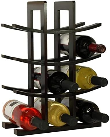 ALDEPO Dolphin Waves Wall-Mounted Wine Rack 12 Bottles