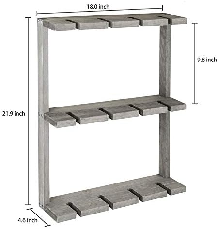 Wall-Mounted Wine Racks Wooden Design for Home and Restaurant