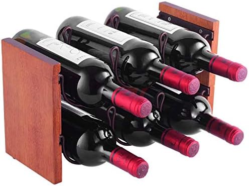 BOCbco Tabletop Wine Rack for 6 Bottles
