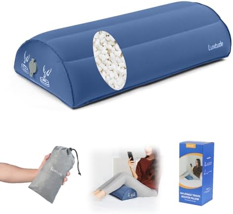 Luxtude Inflatable Leg Pillow for Back Side Sleep
