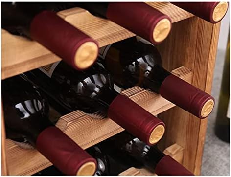 ALDEPO Wall-Mounted Wine Rack 3-Layer with 4-Glass Holder