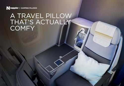 Nappler Black Shredded Memory Foam Travel Pillow - Compressible Breathable Machine Washable