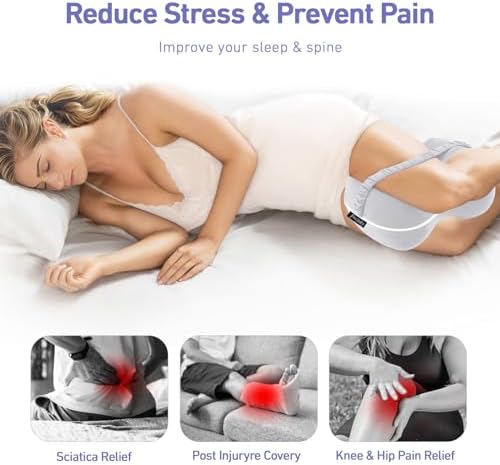 Forcanby Knee Pillow - Memory Foam Leg Pillow for Side Sleepers