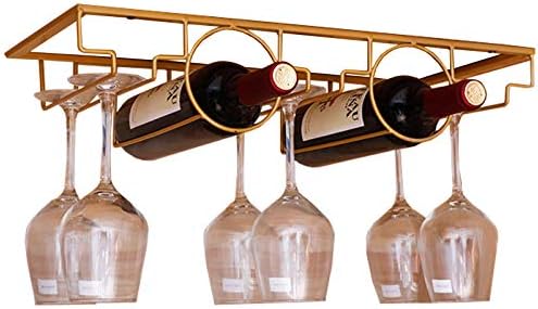 Elegant Wall-Mounted Wine Racks with Rose Gold Finish