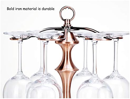 BOCbco Wall-Mounted Wine Racks with 6 Glasses Capacity