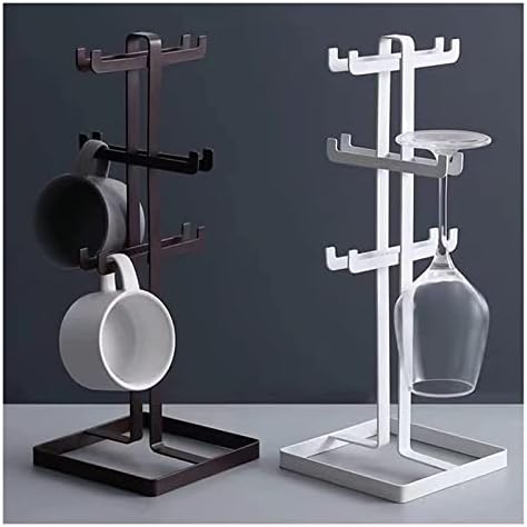 ALDEPO 6-Bottle Wine Rack with Goblet Holder