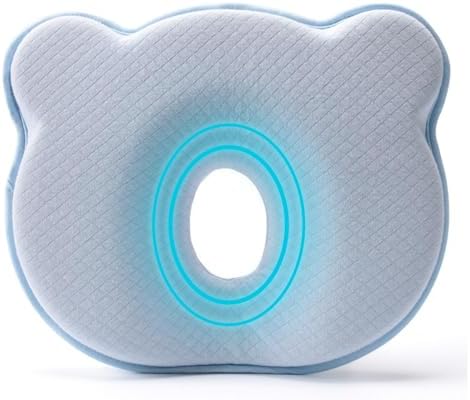 2025 Memory Foam Donut Head Pillow Blue-Q