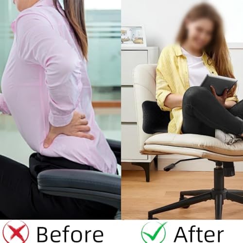Beisto Inflatable Lumbar Support Pillow for Car Seat and Office Use