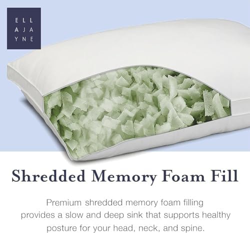 Ella Jayne Luxury Viscose Bamboo Pillow with Zipper and Carry Pouch