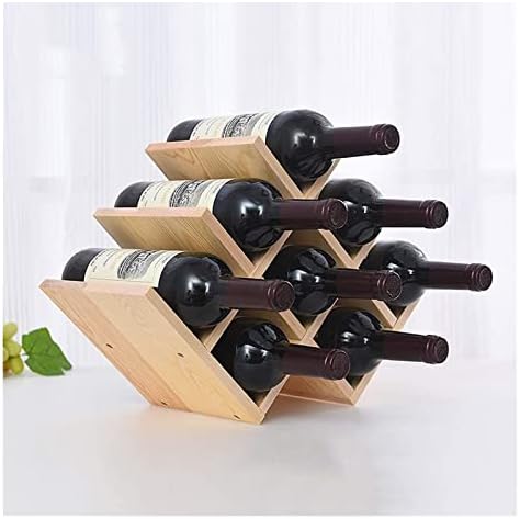 ALDEPO Freestanding Wine Rack with 8 Bottle Capacity