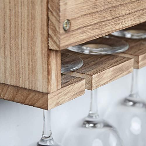 BOCbco Wall Mounted Wine Rack 6 Bottles 6 Glasses