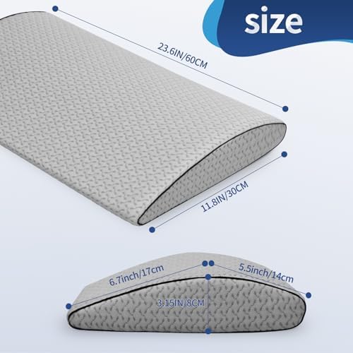 Nockovi Lumbar Support Pillow for Back Pain Relief