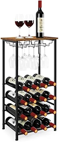 OYEAL Freestanding Wine Rack with 16 Bottle Capacity 1