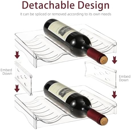 YENXIKU 2 Tier Wine Rack for Countertop and Fridge