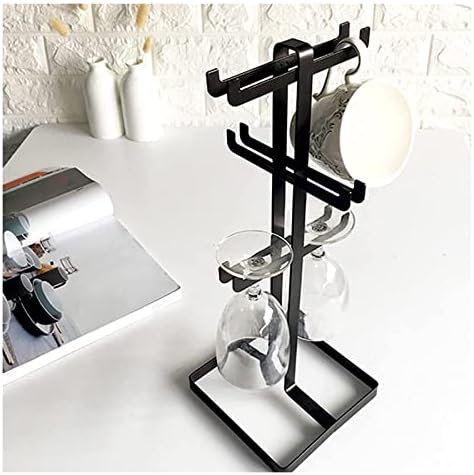 ALDEPO 6-Bottle Wine Rack with Goblet Holder