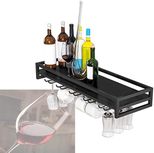 Whalebee Wine Glass Rack 24 32 40 Iron Heavy Duty Black Gold White