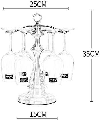 BOCbco Wall-Mounted Wine Racks with 6 Glasses Capacity