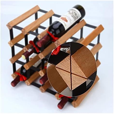 ALDEPO Wine Rack Holds 4 Bottles Stackable Freestanding
