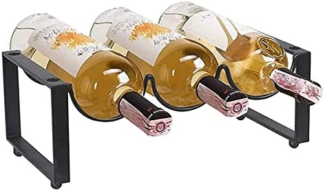 ALDEPO Stackable Wine Rack for 3 or 6 Bottles