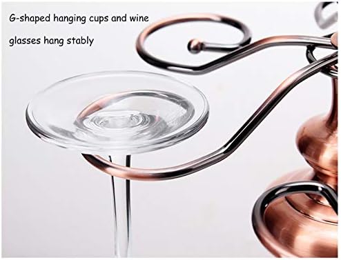 BOCbco Wall-Mounted Wine Racks with 6 Glasses Capacity