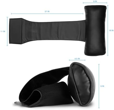 Octane Black Leather Recliner Neck Pillow 1 Count