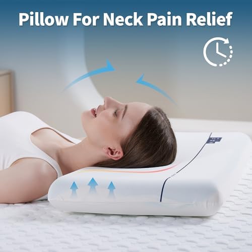 Otpermen Ergonomic Neck Pillow for Pain Relief and Sleep Support
