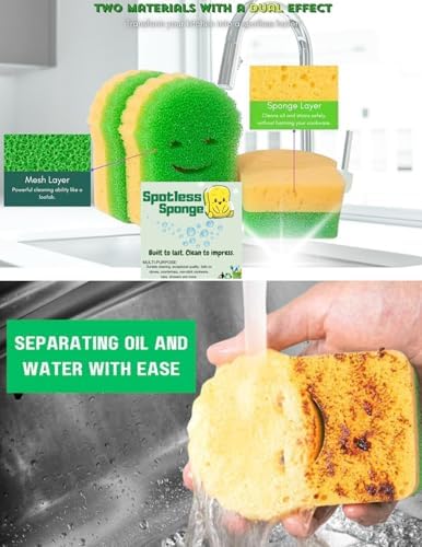 Spotless Sponge Comet Powder Cleanser 21 Oz Scratch-Free Cleaning Set