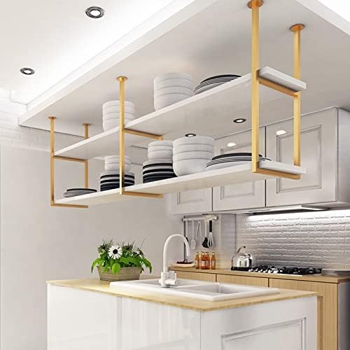 Hanging Wine Glass Rack with Wrought Iron Design
