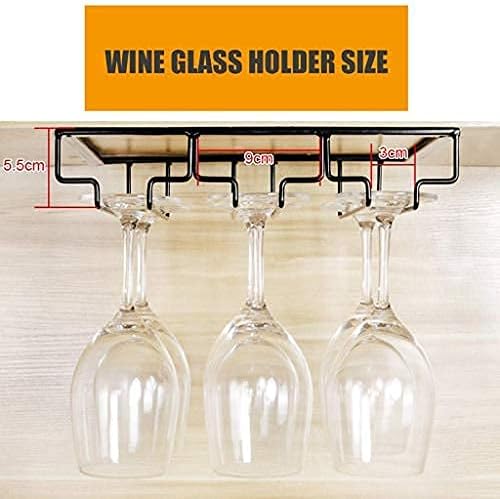 Wall-Mounted Wine Rack with 4 Slots for Ceiling or Cabinet