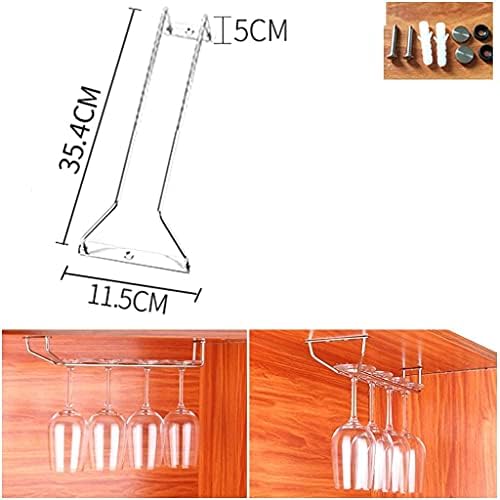 Modern Wine Glass Holder with Mounting Accessories 35Cm 1 Row
