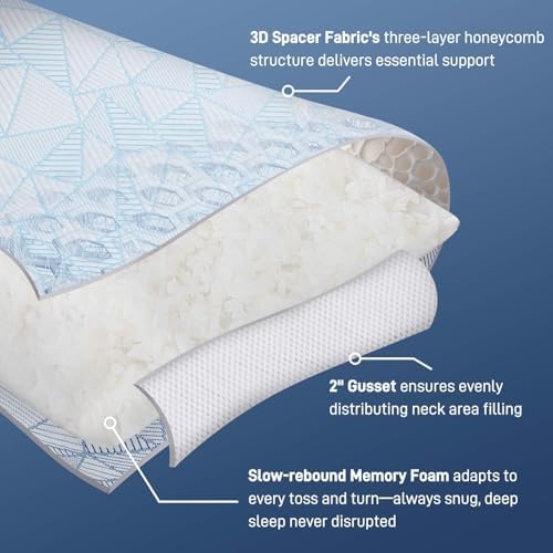 Caelorin Shredded Memory Foam Bamboo Viscose Pillow