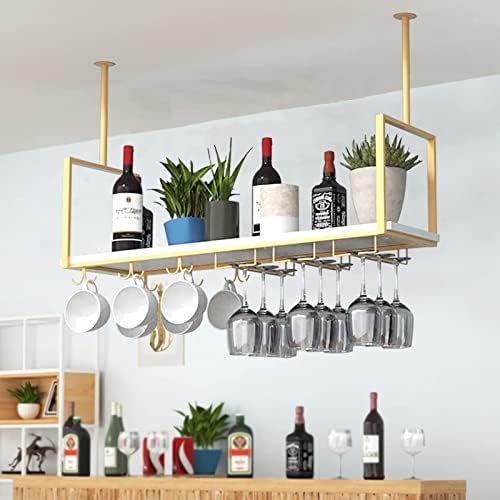Suuim Ceiling Wine Glass Rack - Metal Display Stand