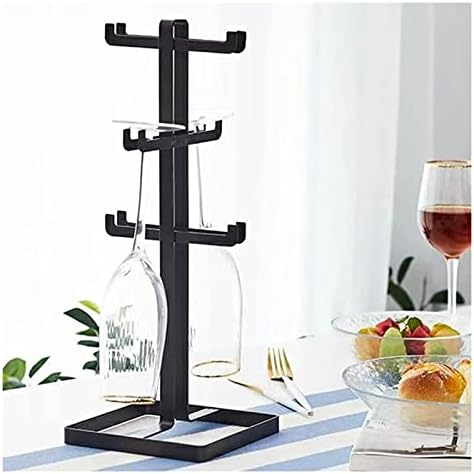 ALDEPO 6-Bottle Wine Rack with Goblet Holder