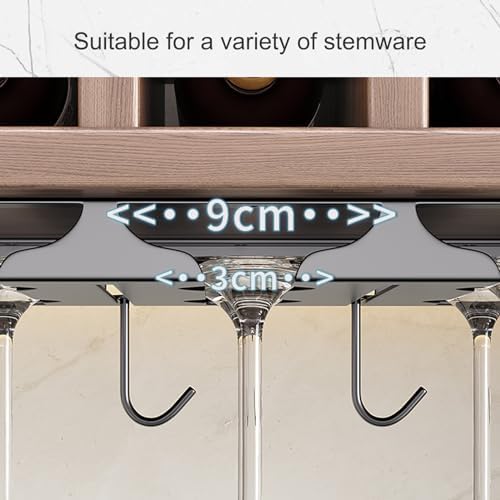 ZYZSY Wine Glass Rack White Industrial Storage Hanger for Kitchen Dining
