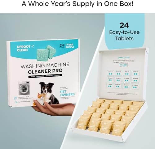 Uproot Clean Washing Machine Cleaner Tablets 24 Pack