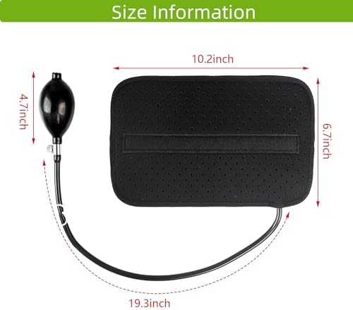 Beisto Inflatable Lumbar Support Pillow for Car Seat and Office Use