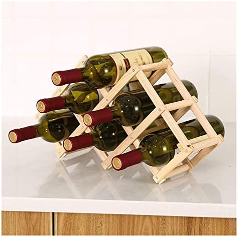 ALDEPO Wall-Mounted Wine Rack with Buckle Wood Texture