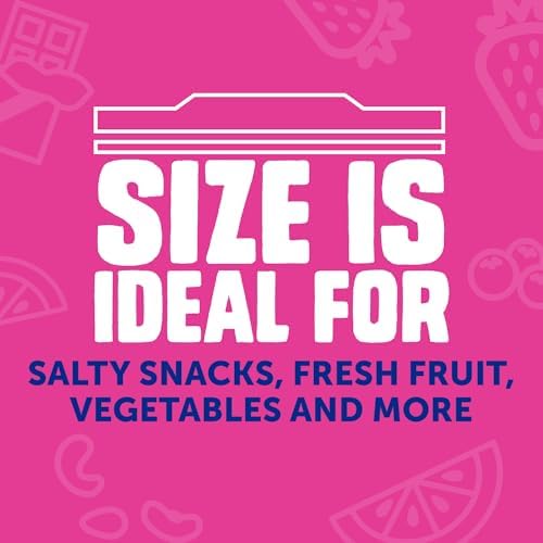Ziploc Snack Bags with EasyGuide Texture 108 Count